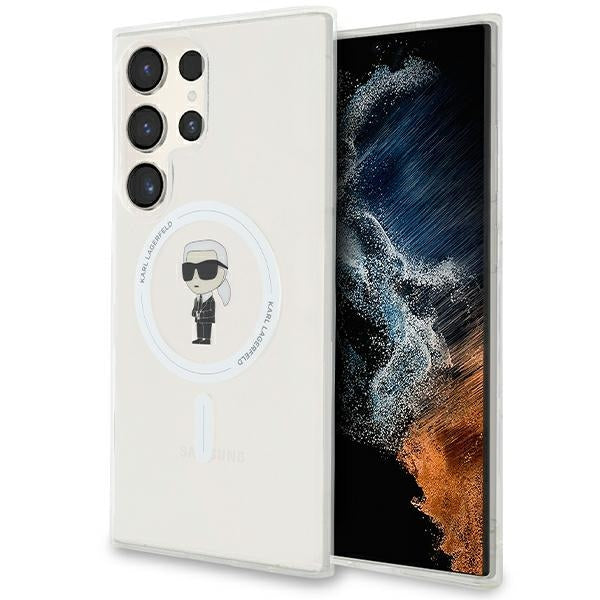 Capa Karl Lagerfeld IML Ikonik MagSafe para Samsung Galaxy S23 Ultra - transparente