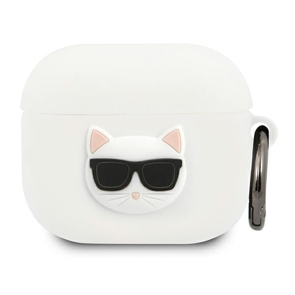 Capa Karl Lagerfeld de Silicone Choupette para AirPods 3 - branca