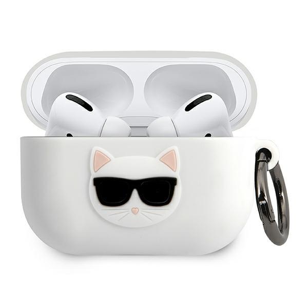 Estojo Karl Lagerfeld de Silicone Choupette para AirPods Pro - branco