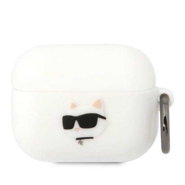 Estojo Karl Lagerfeld Silicone Choupette Head 3D para AirPods Pro - branco