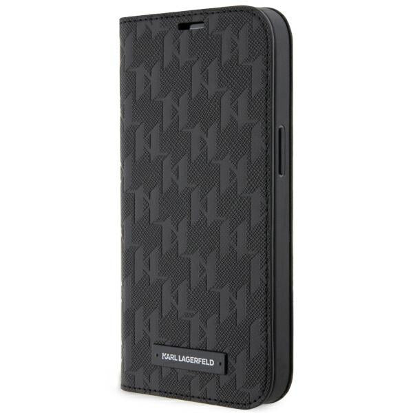Etui Karl Lagerfeld Saffiano Monogram para iPhone 14 - preto