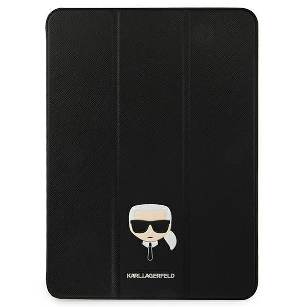 "Etui Karl Lagerfeld Saffiano Karl Head para iPad 12.9" Pro 2021 - preto"