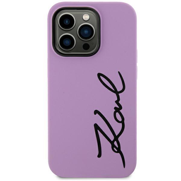 Etui Karl Lagerfeld Silicone Signature para iPhone 11 / Xr - roxo