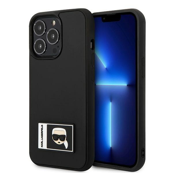 Capa Karl Lagerfeld Ikonik Patch para iPhone 13 Pro / iPhone 13 - preta