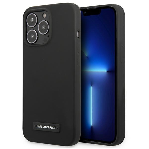 Etui Karl Lagerfeld Silicone Plaque para iPhone 13 Pro / iPhone 13 - preto