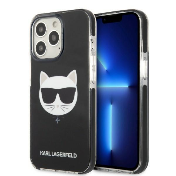 Capa Karl Lagerfeld Choupette Head para iPhone 13 Pro / iPhone 13 - preta