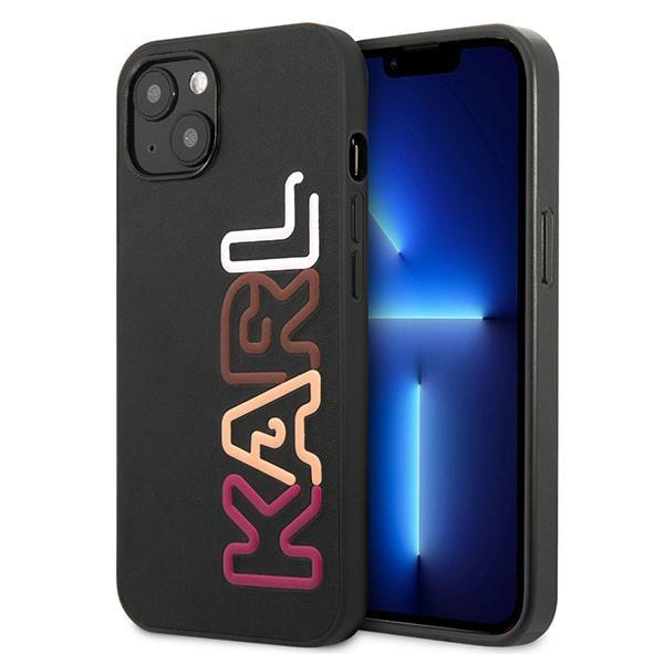 Etui Karl Lagerfeld Multipink Brand para iPhone 13 - preto