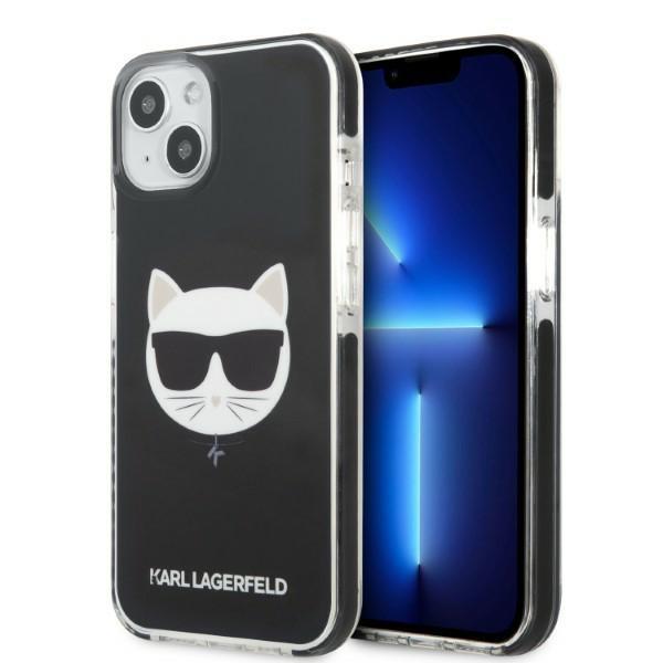 Capa Karl Lagerfeld Choupette Head para iPhone 13 - preta