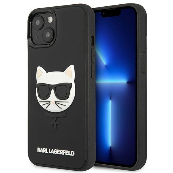 Etui Karl Lagerfeld 3D Rubber Choupette para iPhone 13 mini - preto