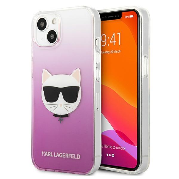 Capa Karl Lagerfeld Choupette Head para iPhone 13 mini - rosa