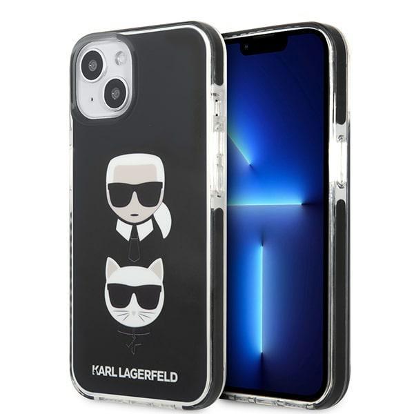 Etui Karl Lagerfeld Karl&Choupette Head para iPhone 13 mini - preto