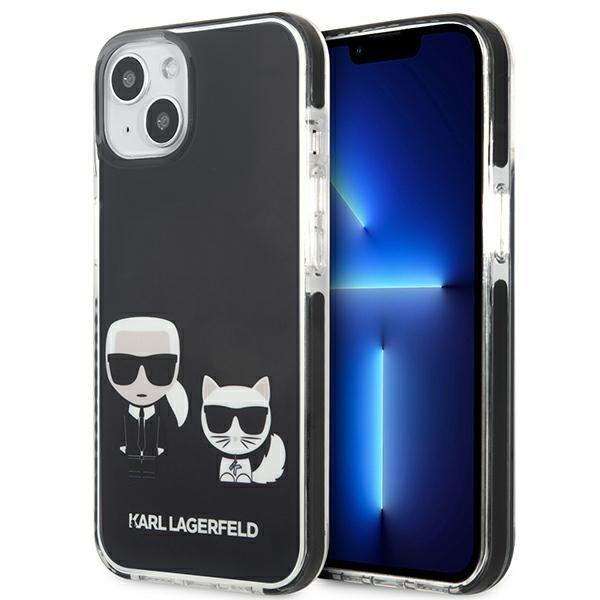 Capa Karl Lagerfeld Karl&Choupette para iPhone 13 mini - preta
