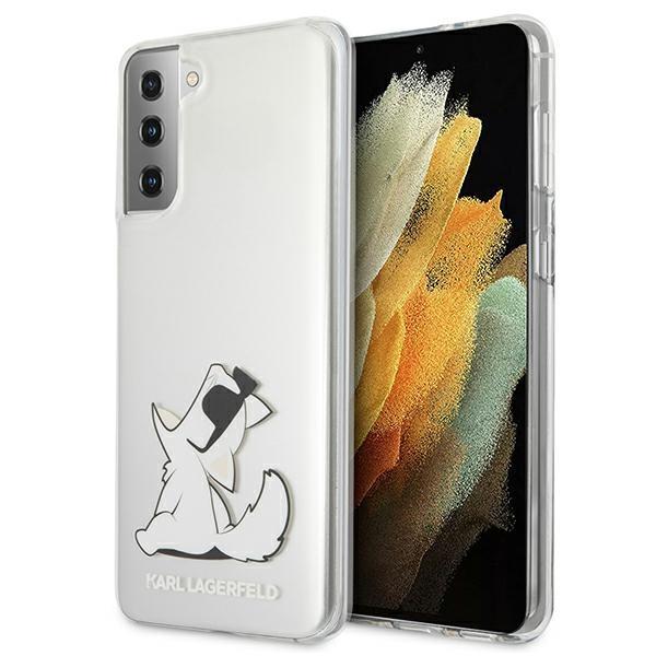 Etui Karl Lagerfeld Choupette Fun no Samsung Galaxy S21 Ultra - rosa