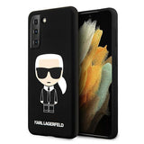 Capa Karl Lagerfeld KLHCS21MSLFKBK para Samsung Galaxy S21+ - Preto