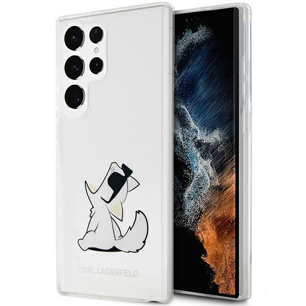 Etui Karl Lagerfeld Choupette Fun para Samsung Galaxy S23 Ultra - transparente