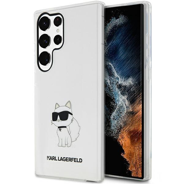 Capa Karl Lagerfeld Ikonik Choupette para Samsung Galaxy S23 Ultra - transparente