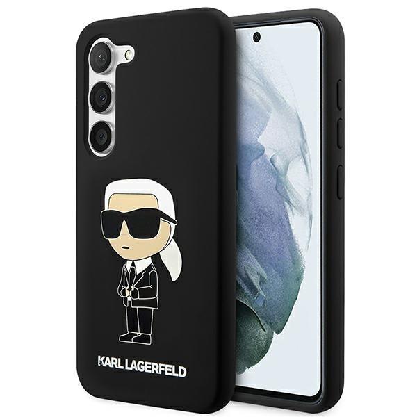 Estojo Karl Lagerfeld Silicone Ikonik para Samsung Galaxy S23 - preto