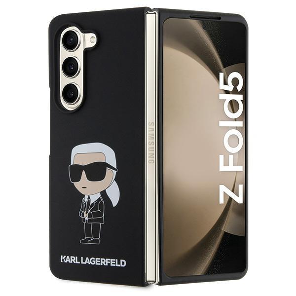 Capa de Silicone Ikonik Karl Lagerfeld para Samsung Galaxy Z Fold 5 - preta
