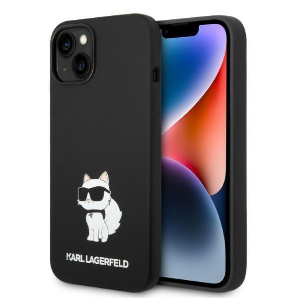 Capa Karl Lagerfeld Silicone Choupette MagSafe para iPhone 14 Plus - preta