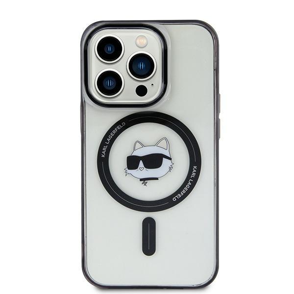 Capa Karl Lagerfeld IML Choupette's Head MagSafe para iPhone 15 - transparente