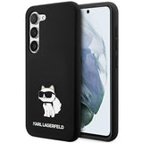 Capa Karl Lagerfeld de Silicone Choupette para Samsung Galaxy S24+ - preta