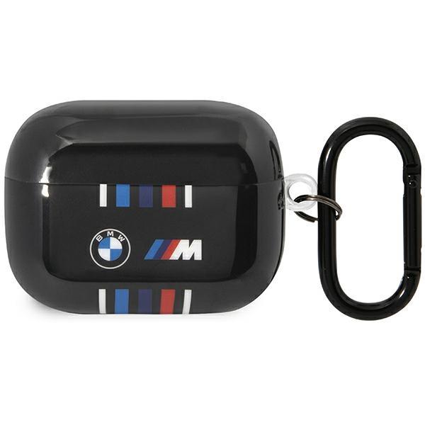 Etui BMW Linhas Coloridas Múltiplas para AirPods Pro - preto
