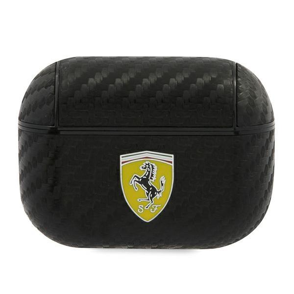 Estojo Ferrari On Track Real Carbon para iPhone 12 mini - preto