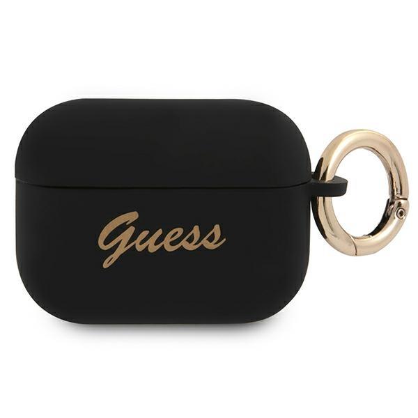 Capa Guess Silicone Vintage Script para AirPods Pro - preta