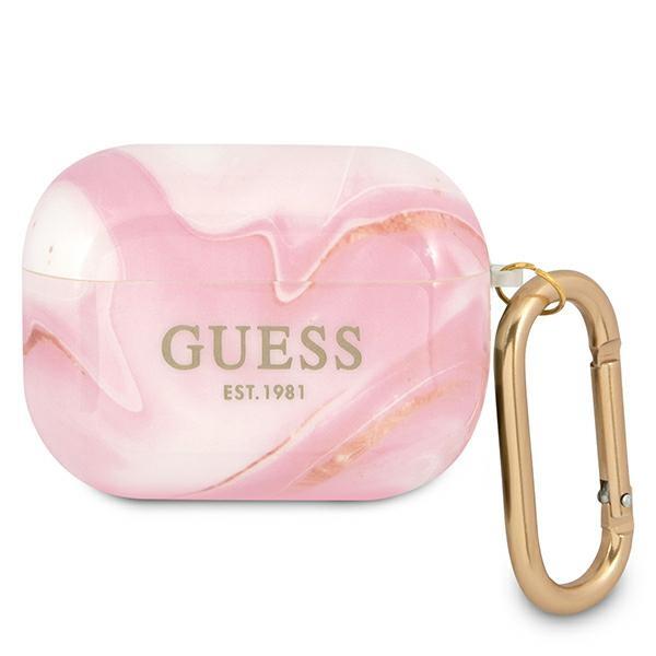 Estojo Guess Marble Collection para AirPods Pro - rosa