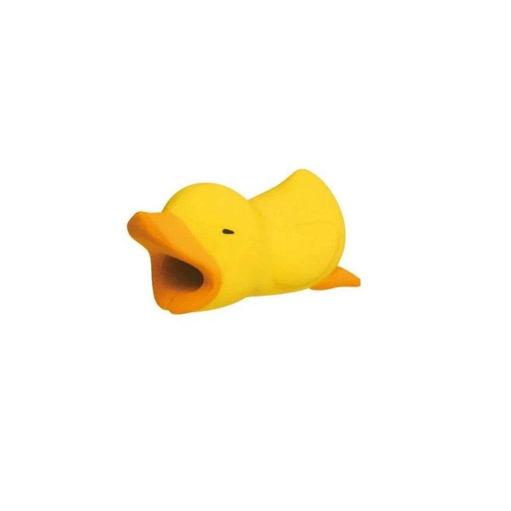 Capa de cabo de telefone em forma de pato.