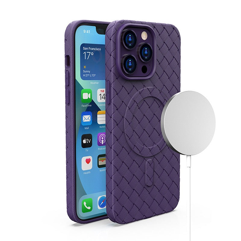 Capa Tecida MagSafe para iPhone 13 - cor violeta