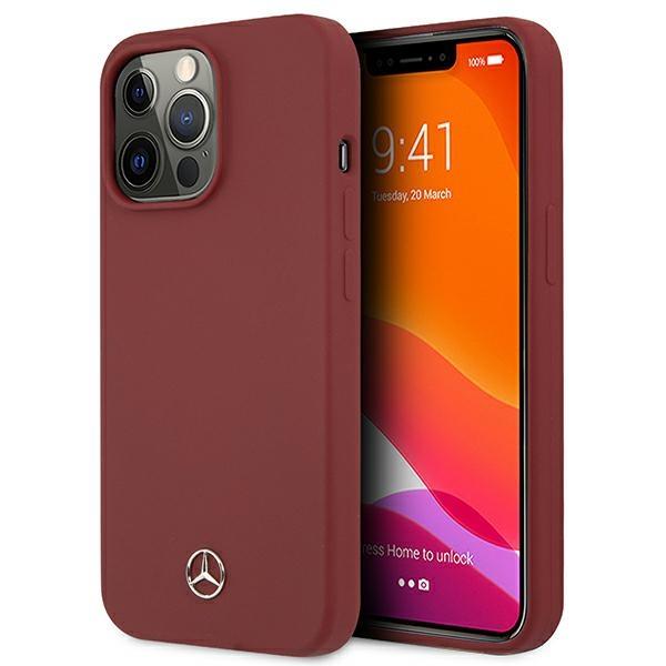 Capa Mercedes Silicone Line para iPhone 13 Pro / iPhone 13 - vermelha