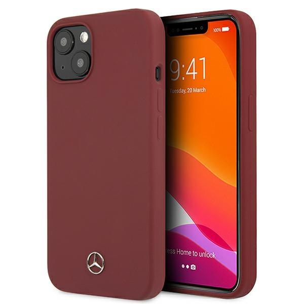 Capa Mercedes Silicone Line para iPhone 13 mini - vermelha