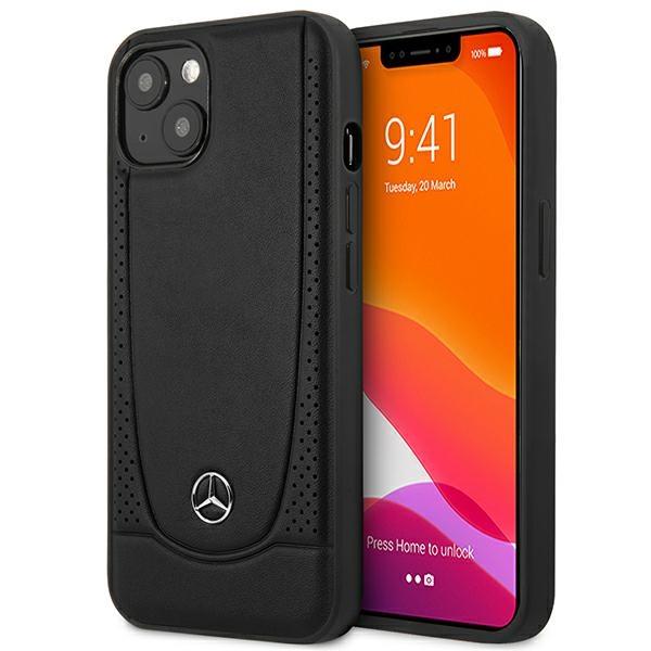 Etui Mercedes Leather Urban para iPhone 14 Plus - preto