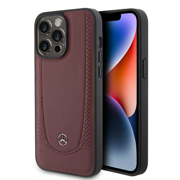 Etui Mercedes Leather Urban Bengale para iPhone 15 Pro - vermelho