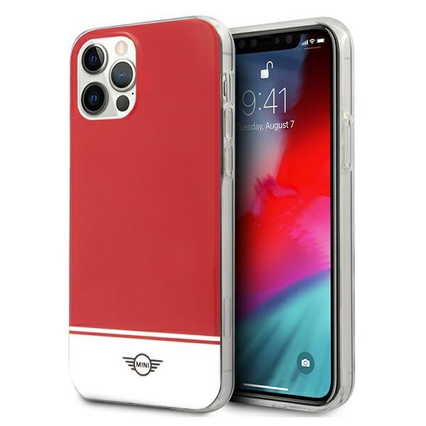 Capa Mini Morris Stripe Collection para iPhone 12 Pro Max - vermelha