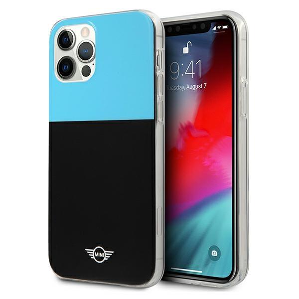 Capa Etui Mini Morris Color Block para iPhone 12 / iPhone 12 Pro - azul