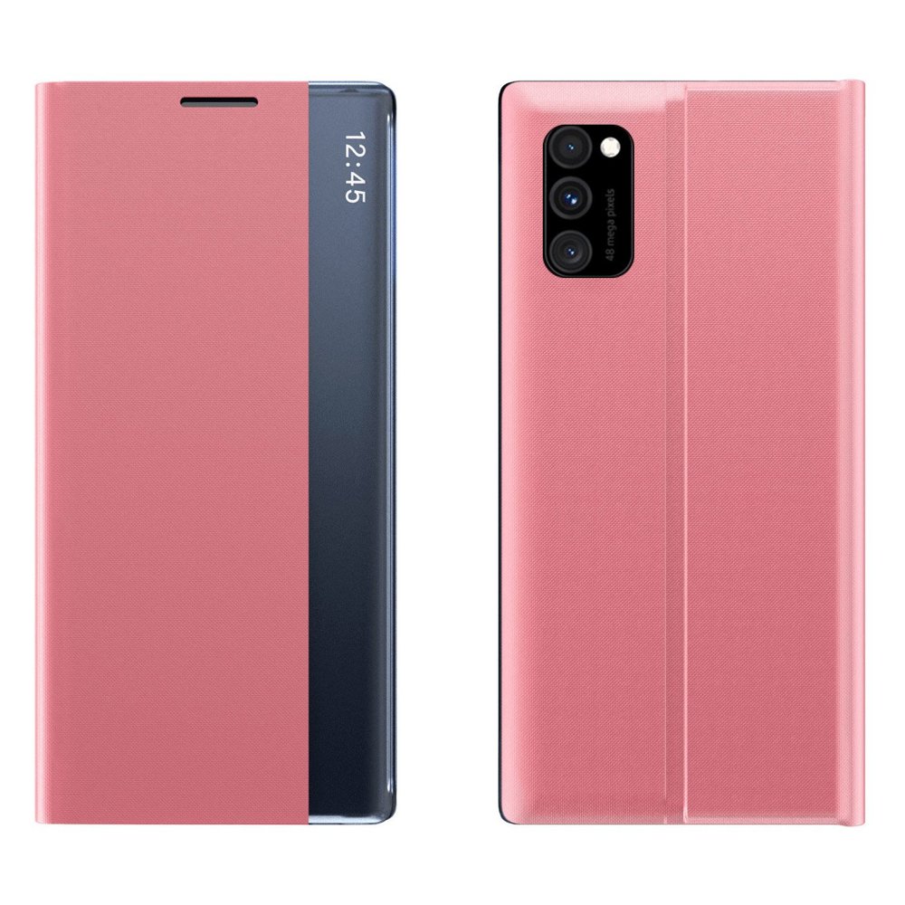 Capa com função de suporte e fecho automático para Xiaomi Redmi Note 11T 5G / Redmi Note 11S 5G / Poco M4 Pro 5G, cor rosa.
