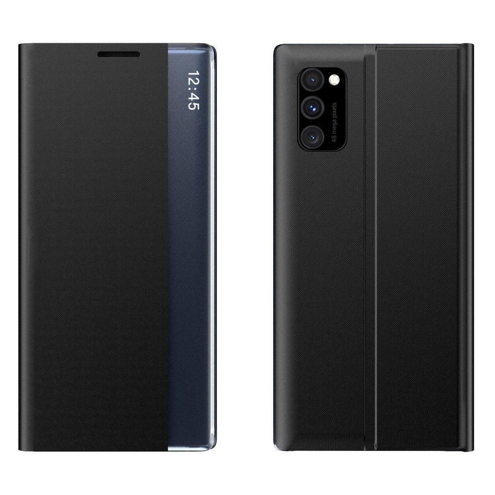 Capa New Sleep Case com tampa e função de suporte para Xiaomi Redmi Note 11 Pro+ 5G (China) / 11 Pro 5G (China) / Mi11i HyperCharge / Poco X4 NFC 5G preta