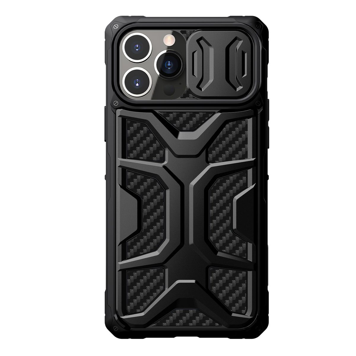Capa Nillkin Adventurer para iPhone 13 Pro Max, capa robusta com proteção para a câmera, preta.