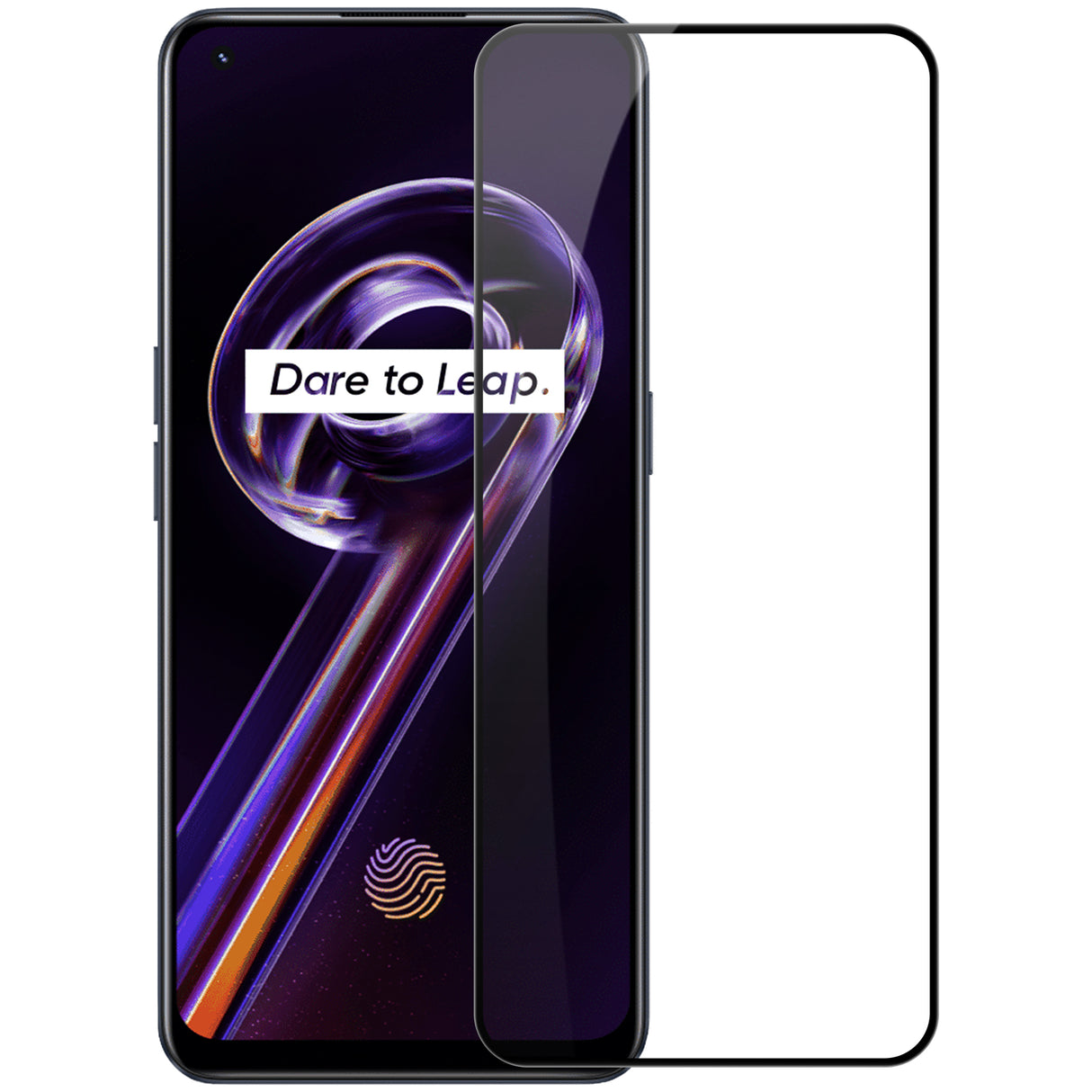 Vidro temperado ultrafino Nillkin CP+PRO para tela inteira com moldura de 0,2 mm 9H Realme 9 Pro + (9 Pro Plus) preto