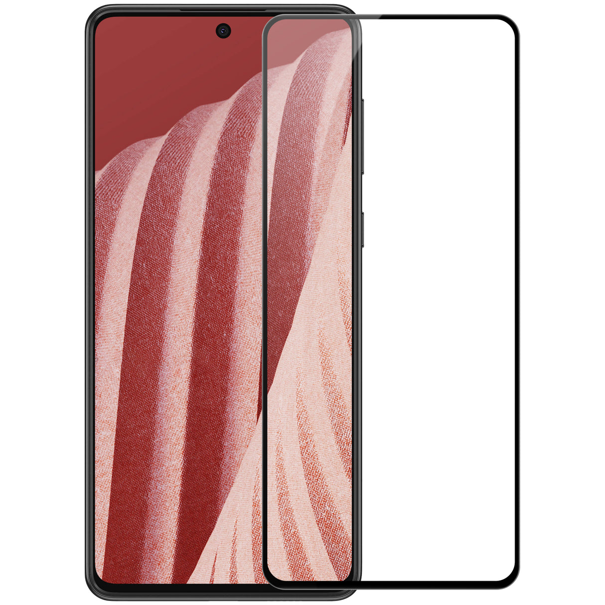 Vidro temperado ultrafino Nillkin CP+PRO para tela inteira com moldura de 0,2 mm 9H para Samsung Galaxy A73 preto.