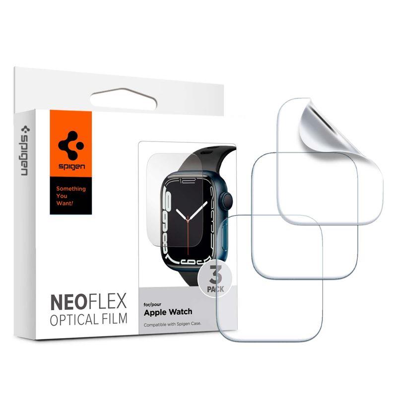 Película protetora Spigen Neo Flex para Apple Watch 4/5/6/7/8/SE (44/45 mm) - 3 unidades