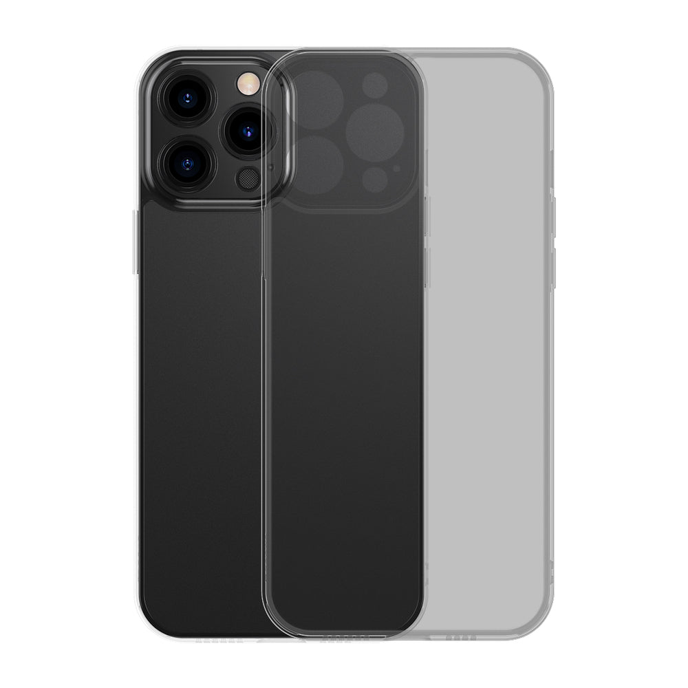 Capa de Vidro Fosco Baseus para iPhone 13 Pro com moldura de gel rígida preta (ARWS000401)