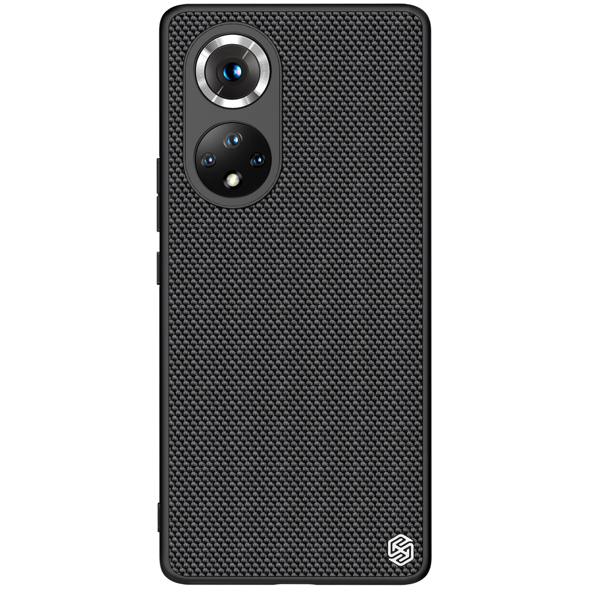 Capa Texturizada Nillkin Resistente com Moldura de Gel e Nylon  para Honor 50 Pro - Preto