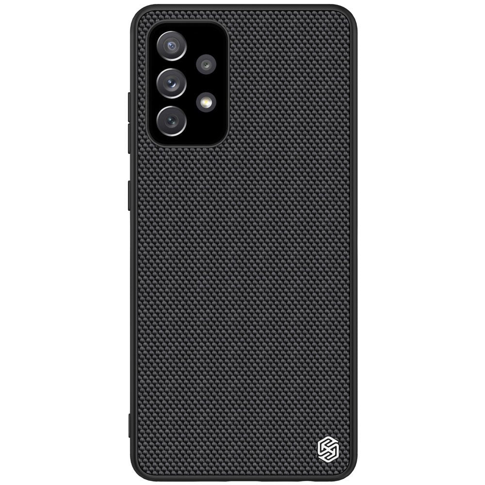 Capa Texturizada Nillkin resistente com moldura de gel e nylon para iPhone 12 Pro Max preto