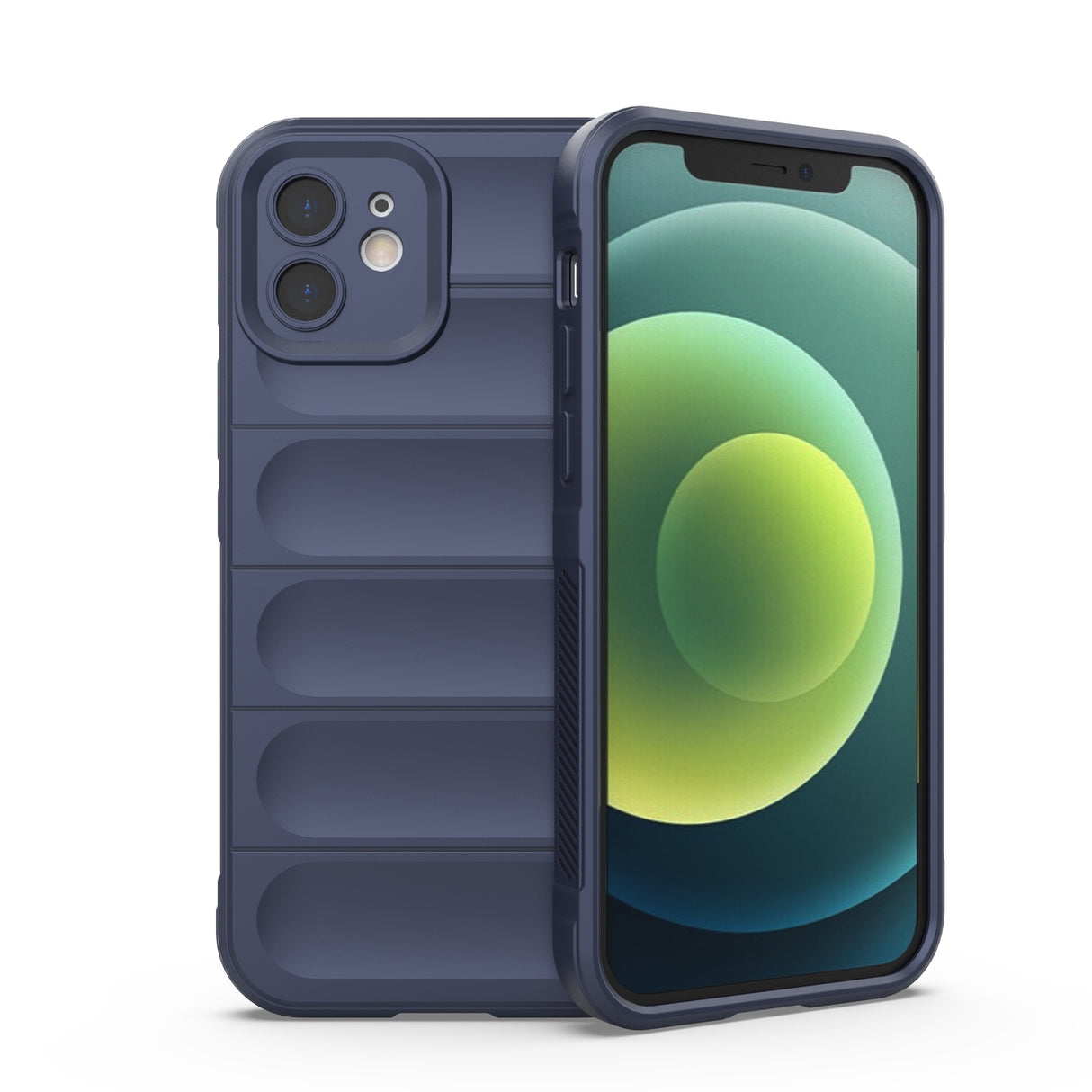 Capa Magic Shield Case para iPhone 13, flexível e resistente, na cor azul-marinho.