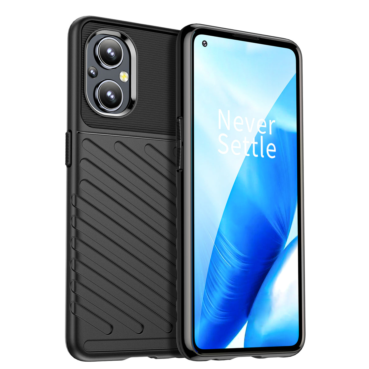 Capa protetora flexível e blindada Thunder Case para OnePlus Nord N20 5G preta