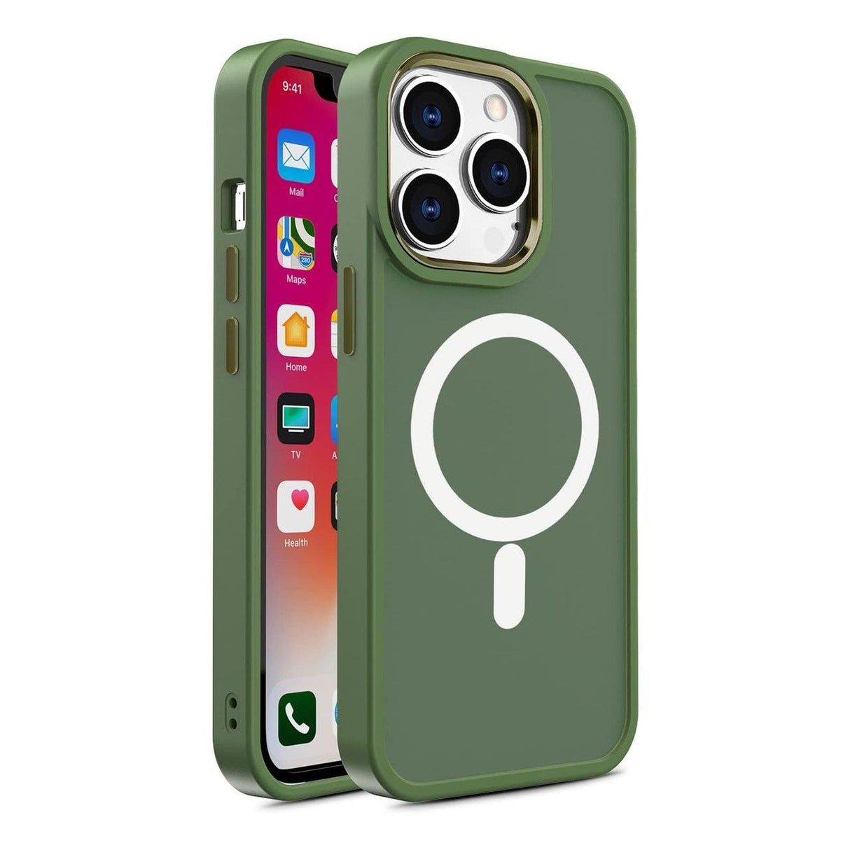 Capa Magnética MagSafe Color Matte para iPhone 14 Plus - verde