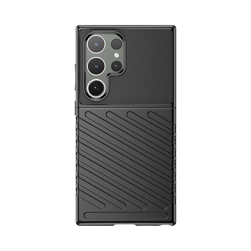 Capa de armadura Thunder Case para Samsung Galaxy S24 Ultra - preto